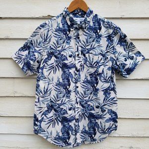 OLD NAVY Men's Hawaiian Short Sleeve Slim Fit Button Down Size M